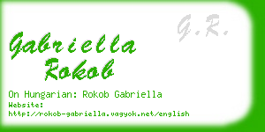 gabriella rokob business card